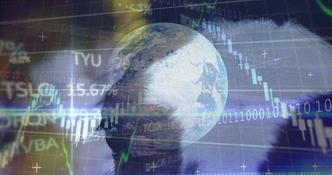 Global Technology Interface Overlaid with Equine Imagery