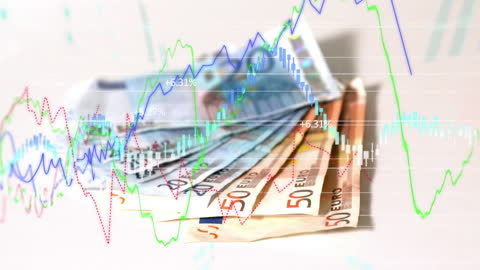 Euro Banknotes with Dynamic Stock Market Overlay