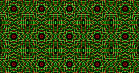 Vibrant Neon Kaleidoscope Pattern in Hypnotic Motion - Download Free Stock Images Pikwizard.com