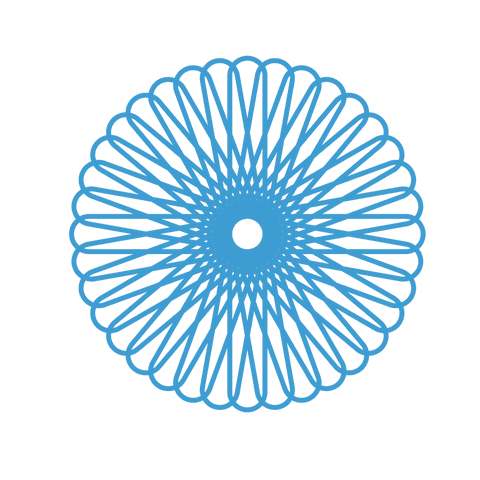 blue circular mandala design on transparent background - Download Free Stock Videos Pikwizard.com