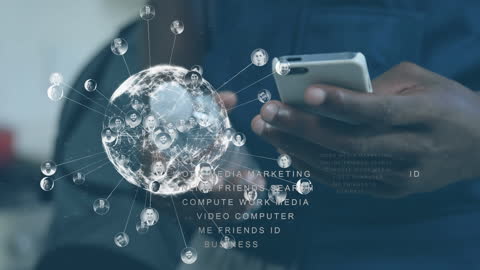 Digital Networking and Global Connectivity Concept