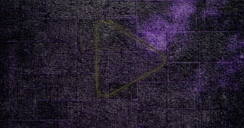 Neon red thumbs down sign on brick wall