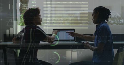 Diverse Business Team Analyzing Data with Laptop Screen Projections - Download Free Stock Images Pikwizard.com