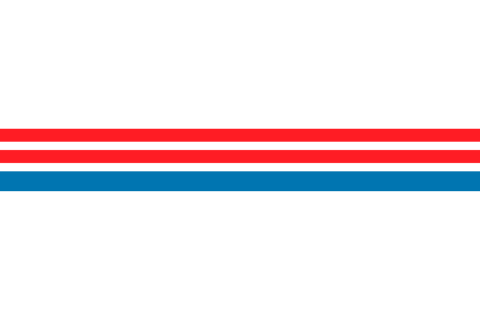 Abstract Red and Blue Stripes on Transparent Background