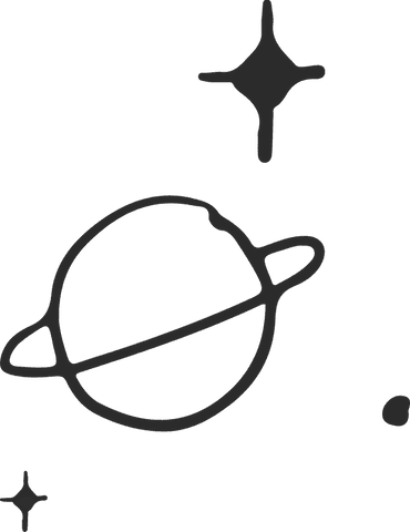 minimalistic ringed planet with stylized stars on transparent background - Download Free Stock Videos Pikwizard.com