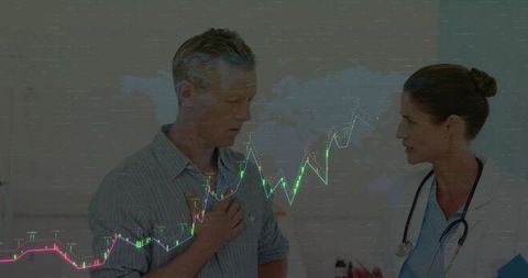 Patient consulting doctor with financial data integration