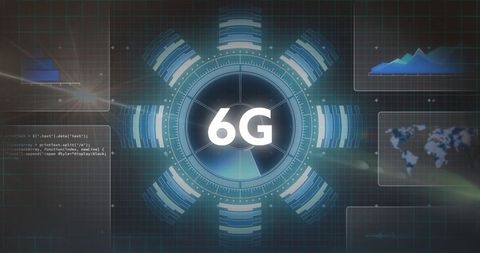 6G Technology Network Concept with Data Charts - Download Free Stock Images Pikwizard.com