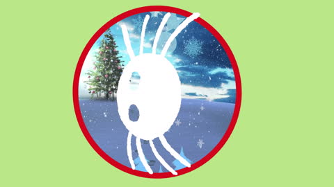 Whimsical Christmas Animation with Spider in Winter Wonderland