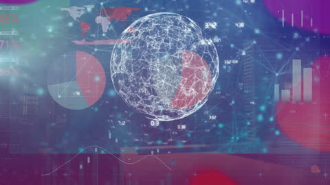 Dynamic Liquid Animation with Business Statistics Overlay