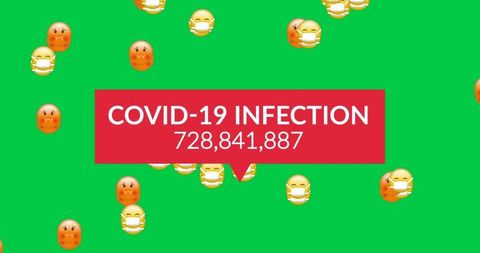 Global COVID-19 Infection Data with Emoji Overlay