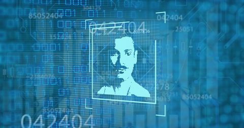 Futuristic Digital Interface with Facial Recognition Technology - Download Free Stock Images Pikwizard.com