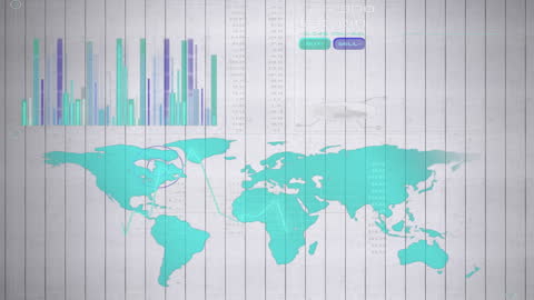 Global Financial Data Analysis and Connections Concept