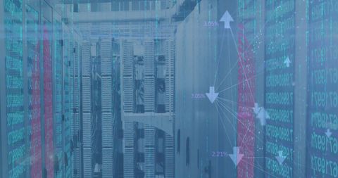 Digital Data Processing in Cloud Server Room - Download Free Stock Images Pikwizard.com