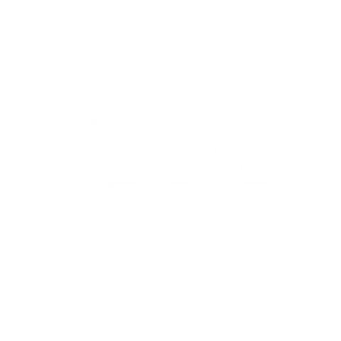 white number 16 with geometric pattern, transparent background - Download Free Stock Videos Pikwizard.com