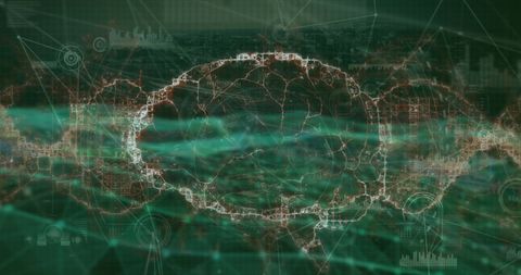 Global Network and Brain Technology Concept Art - Download Free Stock Images Pikwizard.com