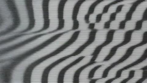 Abstract Digital Glitch Interference Animation