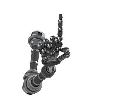 Robot Hand Pointing Finger with Transparent Background Illustration - Download Free Stock Videos Pikwizard.com