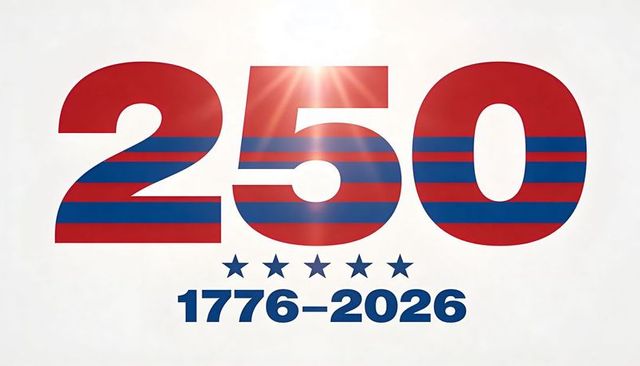 250th anniversary 1776-2026 celebrating united states semiquincentennial emblem