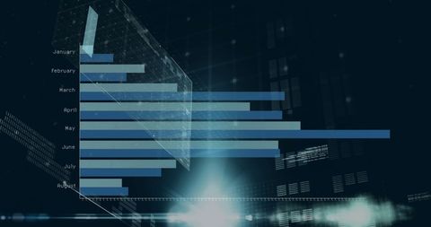 Digital Financial Data Analysis with Futuristic Bar Chart - Download Free Stock Images Pikwizard.com