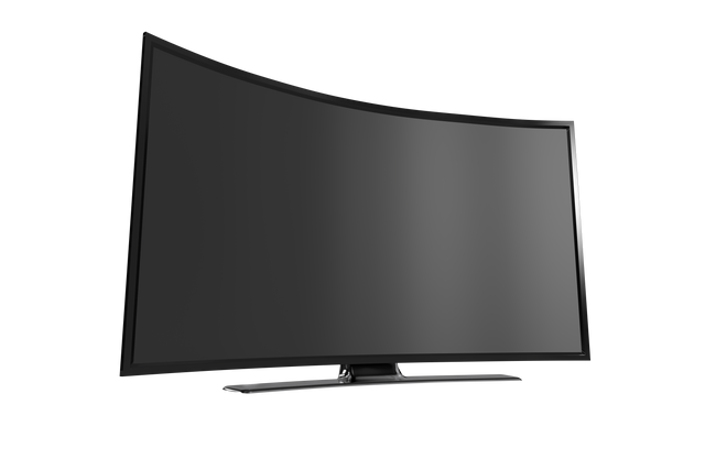 Curved TV Screen with Copy Space on Transparent Background - Download Free Stock Videos Pikwizard.com