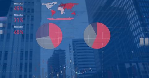 Statistical Data Visualization with City Skyscrapers - Download Free Stock Images Pikwizard.com