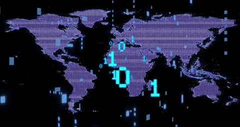 Digital World Map with Data Projection