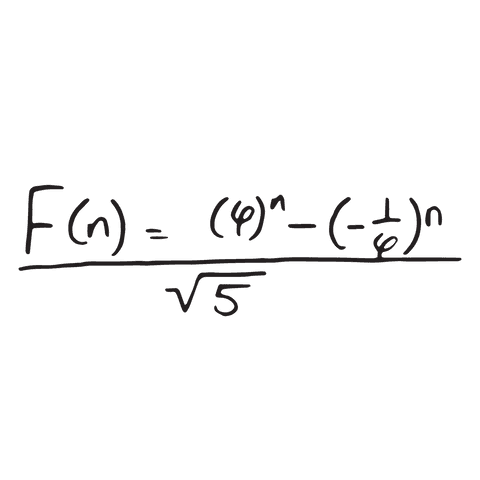 fibonacci equation illustrated on transparent background - Download Free Stock Videos Pikwizard.com