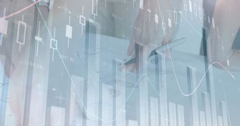 Business Team Analyzing Data with Graph Overlays - Download Free Stock Images Pikwizard.com