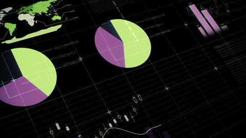 Financial Data Animation with Graphs and Charts