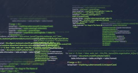 Dynamic Code on Digital Interface Screen - Download Free Stock Images Pikwizard.com