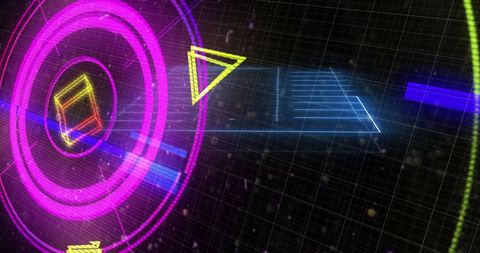 glowing digital interface with futuristic elements - Download Free Stock Images Pikwizard.com