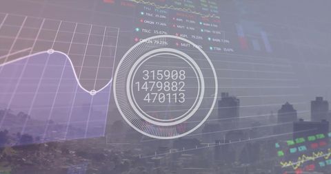 Modern Financial Data Analysis Over Urban Skyline - Download Free Stock Images Pikwizard.com