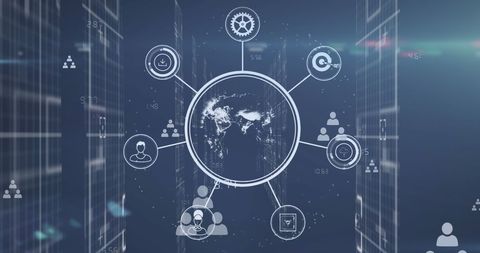 Global Digital Interfaces and Data Processing Concept - Download Free Stock Images Pikwizard.com