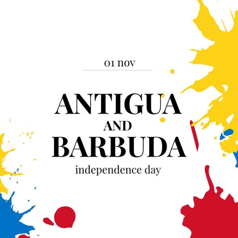 Antigua and Barbuda Independence Day Celebration Graphic Design - Download Free Stock Templates Pikwizard.com