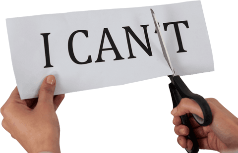 transparent concept of transformation from 'i can't' to 'i can' - Download Free Stock Videos Pikwizard.com
