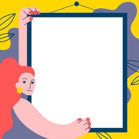 Woman Holding Board with Transparent Background Illustration - Download Free Stock Videos Pikwizard.com