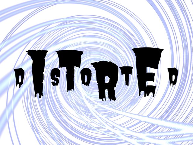 Swirling Lines and Warped Text Illustrating Distortion - Download Free Stock Templates Pikwizard.com