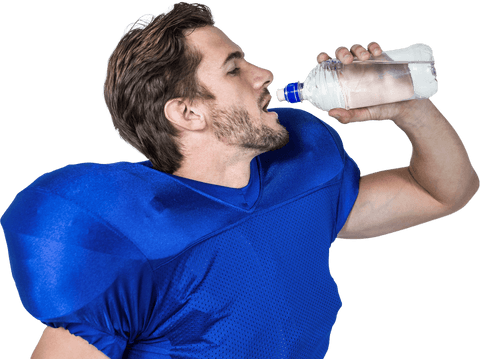 transparent football player drinking water for hydration - Download Free Stock Videos Pikwizard.com