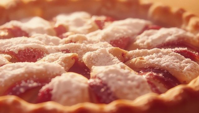 Lattice Top Fruit Pie Dusty Sugar