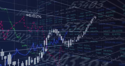 Financial Growth Chart with Global Data Connections