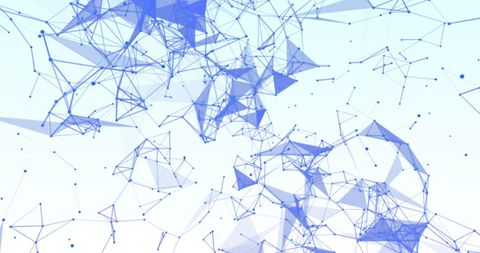 Abstract Blue Geometrical Network on Light Background - Download Free Stock Images Pikwizard.com