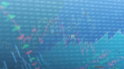 Abstract Financial Data with Changing Numbers on Grid