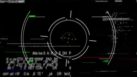 Digital Data Processing Interface on Black BackgroundVisualization