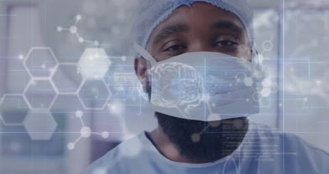Innovative Surgeon with Digital Overlay of Data and Molecules