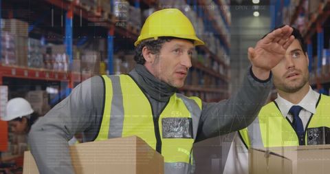 Warehouse Logistics with Augmented Reality Technology Display - Download Free Stock Images Pikwizard.com