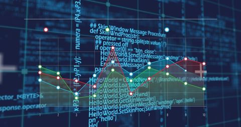 Data Visualization on Digital Interface with Graphs and Codes - Download Free Stock Images Pikwizard.com