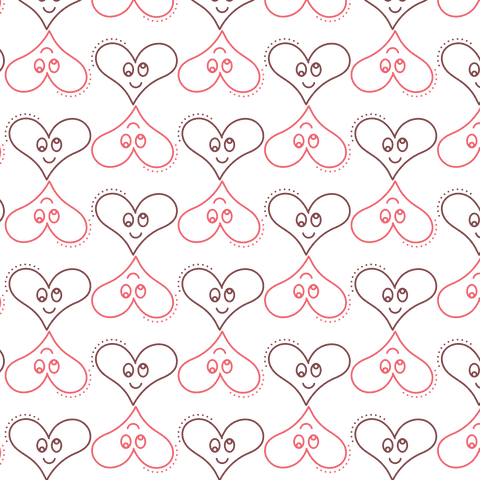 Seamless Red Hearts Pattern on Transparent Background - Download Free Stock Videos Pikwizard.com