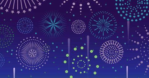 Celebratory Fireworks Display Over Night Sky Background - Download Free Stock Images Pikwizard.com