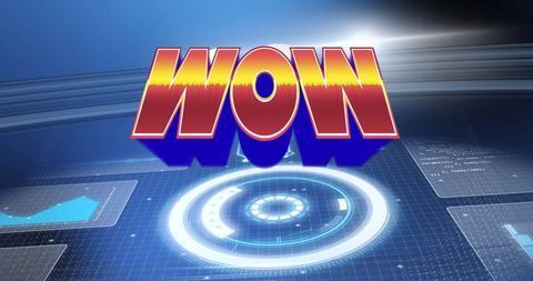 Digital WOW in Futuristic Computer Interface Design - Download Free Stock Images Pikwizard.com