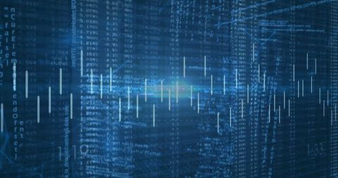 futuristic digital data visualization of cascading code streams - Download Free Stock Images Pikwizard.com